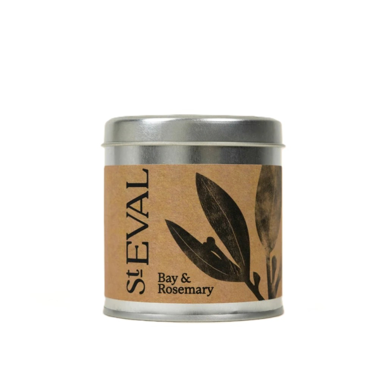 ST EVAL BAY & ROSEMARY SCENTED TIN CANDLE