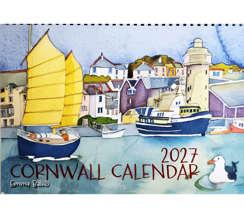 EMMA BALL CORNWALL CALENDAR 2027.