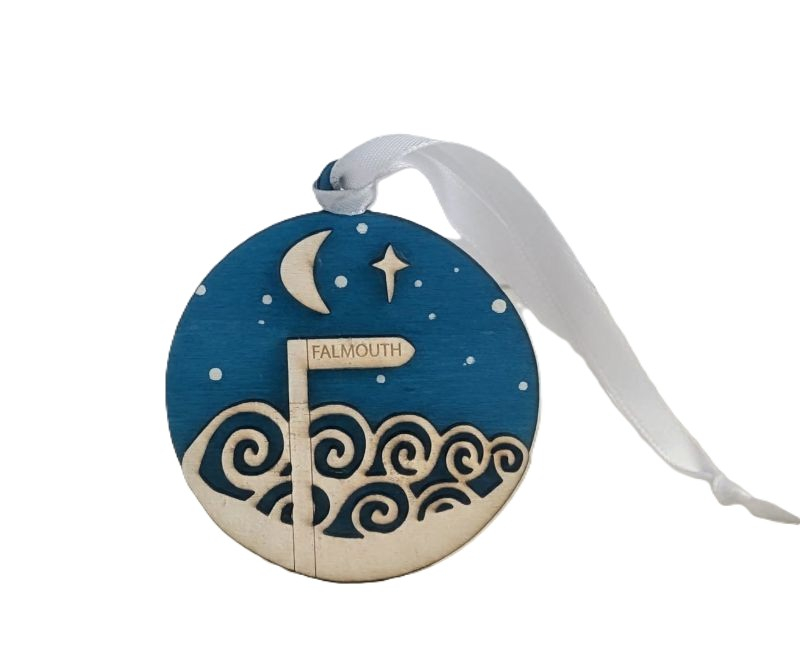 WOODEN FALMOUTH BAUBLE